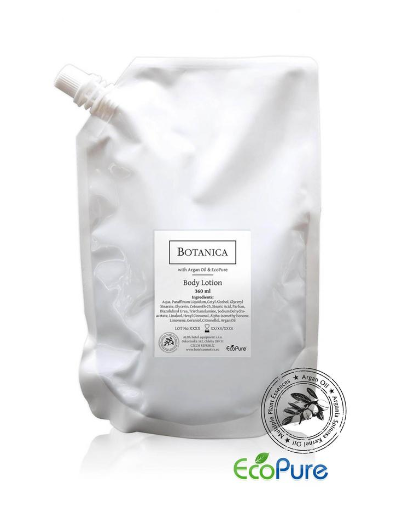 Nachfüllung Beutel Körperlotion (Bodylotion), Pumpspender der Linie Botanica, 360 ml