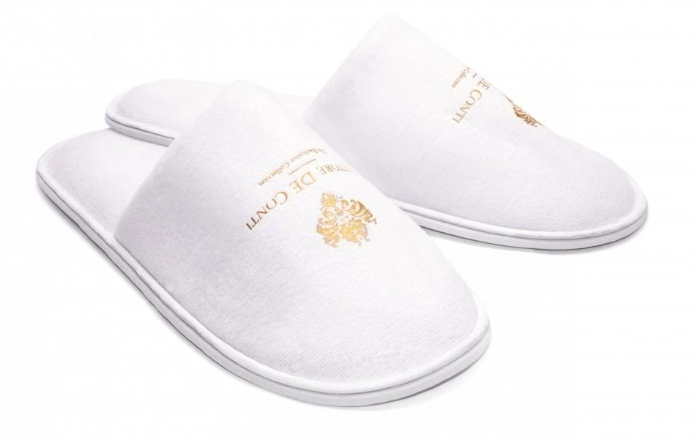 Hotelpantoffel Vittore De Conti aus Velours